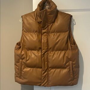 a new day Tan Puffer Vest
